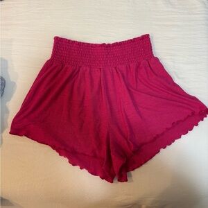 Z SUPPLY Women's Pink Smocked Shorts
